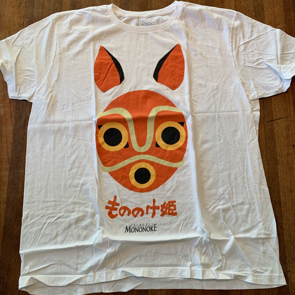 studio ghibli princess mononoke tee xl